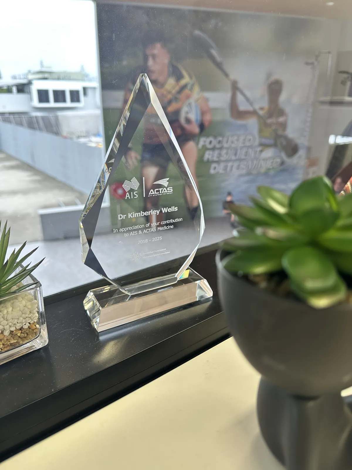 Dr Kimberley Wells at the Australian Institute of Sport