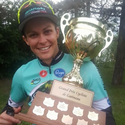 Kimberley Wells winning the GP Gatineau, UCI 1.1